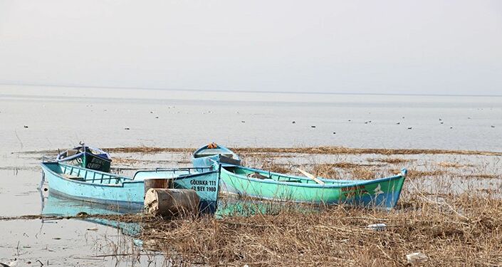 Beyşehir Gölü'nde su, kıyıdan yaklaşık 50 metre çekildi.