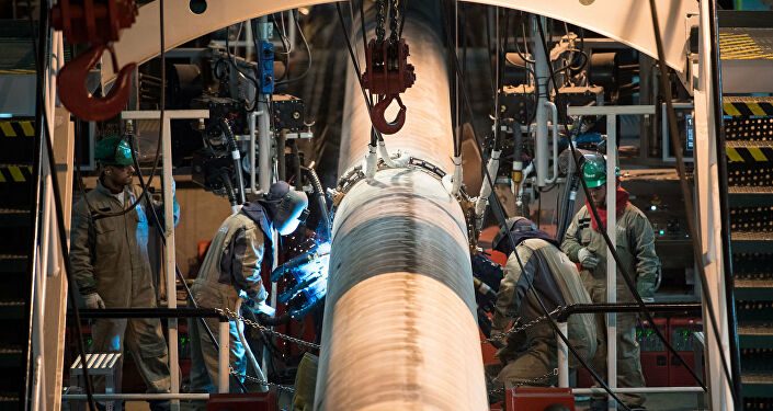 Welding operations for the construction of the Turkish Stream Offshore Gas Pipeline