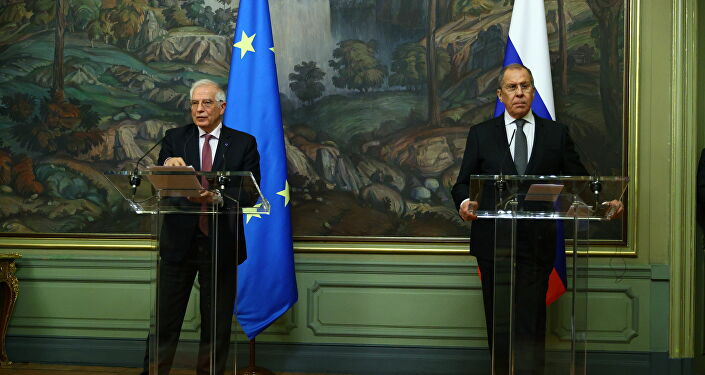 Rusya Dışişleri Bakanı Sergey Lavrov ve Avrupa Birliği (AB) Dış İlişkiler ve Güvenlik Politikası Yüksek Temsilcisi Josep Borrell