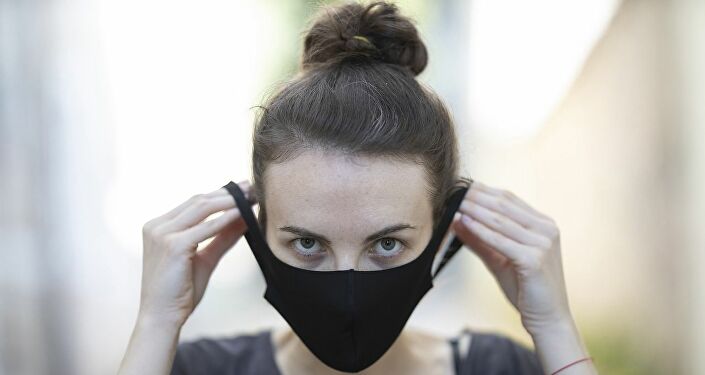 Siyah maske - maske - koronavirüs
