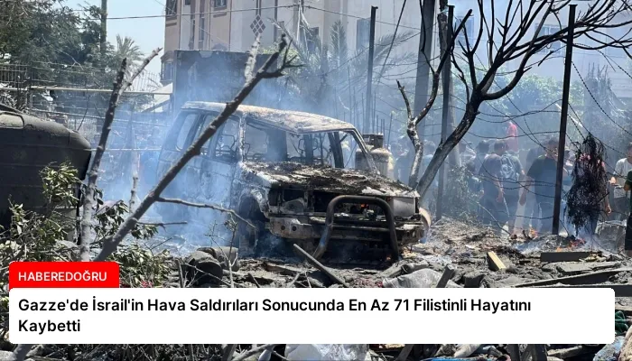 Gazze’de İsrail’in Hava Saldırıları Sonucunda En Az 71 Filistinli Hayatını Kaybetti