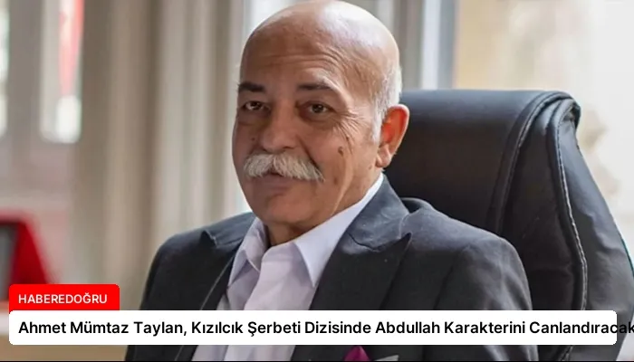 Ahmet Mümtaz Taylan, Kızılcık Şerbeti Dizisinde Abdullah Karakterini Canlandıracak