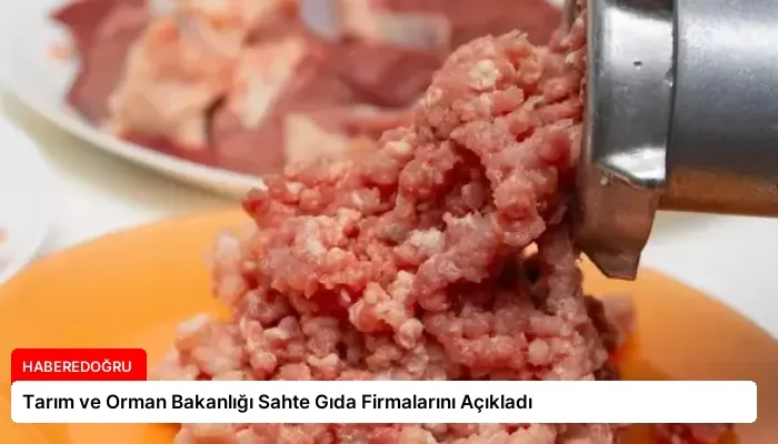 Tarım ve Orman Bakanlığı Sahte Gıda Firmalarını Açıkladı