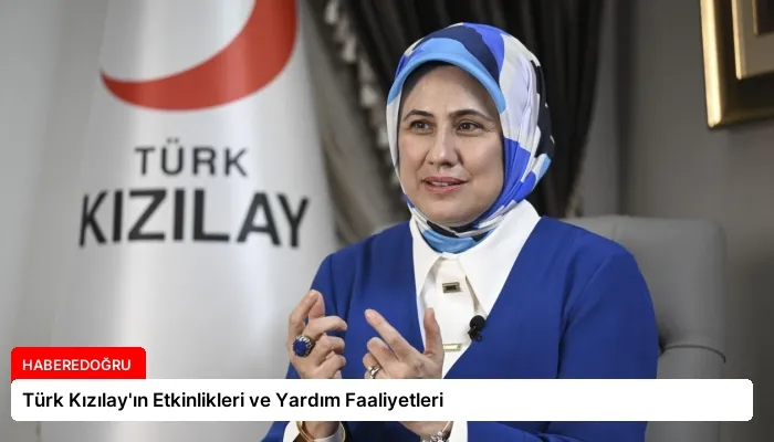 Türk Kızılay’ın Etkinlikleri ve Yardım Faaliyetleri