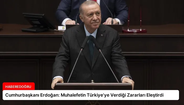 Cumhurbaşkanı Erdoğan: Muhalefetin Türkiye’ye Verdiği Zararları Eleştirdi