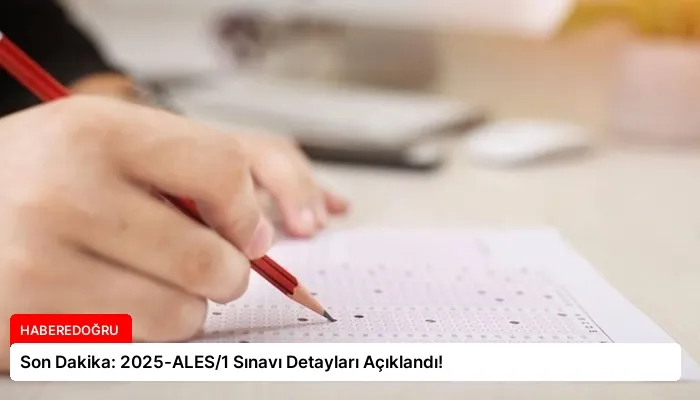 Son Dakika: 2025-ALES/1 Sınavı Detayları Açıklandı!