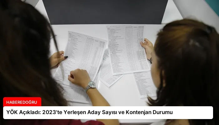 YÖK Açıkladı: 2023’te Yerleşen Aday Sayısı ve Kontenjan Durumu