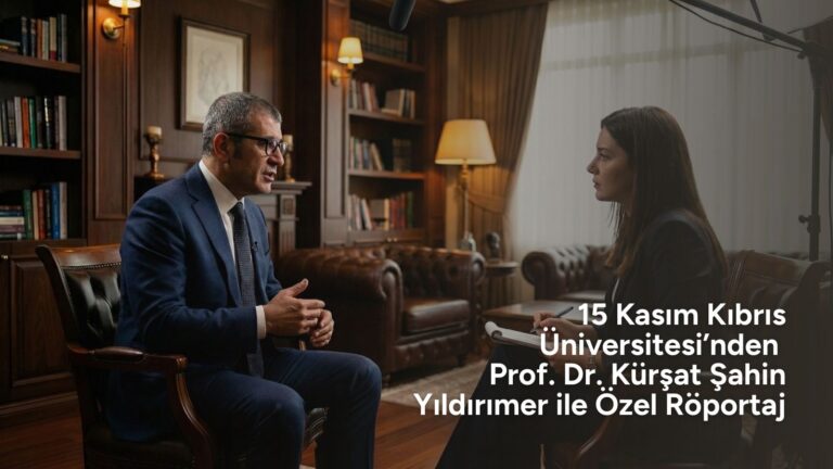 15 Kasım Kıbrıs Üniversitesi’nden Prof. Dr. Kürşat Şahin Yıldırımer ile Özel Röportaj