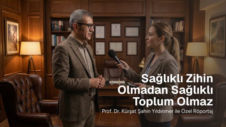 Sağlıklı Zihin Olmadan Sağlıklı Toplum Olmaz Prof. Dr. Kürşat Şahin Yıldırımer ile Özel Söyleşi