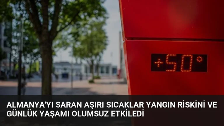 Almanya’yı saran aşırı sıcaklar yangın riskini ve günlük yaşamı olumsuz etkiledi
