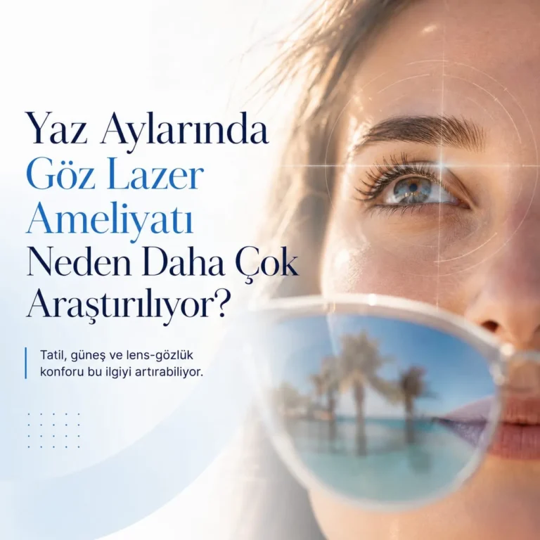 Yazın Gözlük ve Lens Konforu Azalınca Göz Lazer Ameliyatı Daha Fazla Gündeme Geliyor