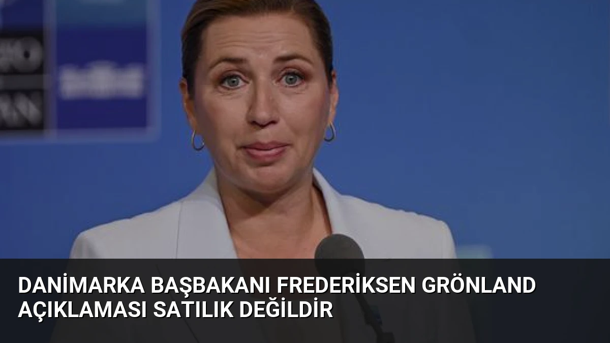 Danimarka Başbakanı Frederiksen Grönland Açıklaması Satılık Değildir