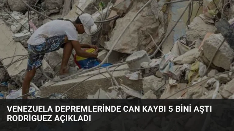 Venezuela Depremlerinde Can Kaybı 5 Bini Aştı Rodriguez Açıkladı