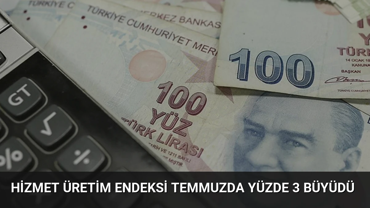 Hizmet Üretim Endeksi Temmuzda Yüzde 3 Büyüdü