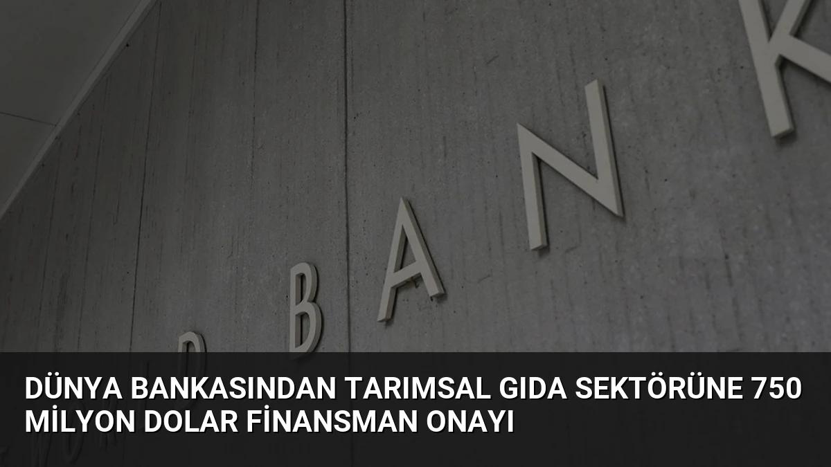 Dünya Bankasından Tarımsal Gıda Sektörüne 750 Milyon Dolar Finansman Onayı